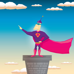 super hero. vector illustration