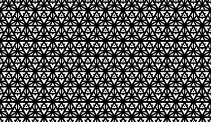 Vector modern seamless pattern sacred geometry, ,black and white textile print,stylish background, abstract texture, monochrome fashion design, bed sheets or pillow pattern