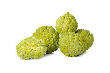 Obraz premium budyń jabłko na białym tle.