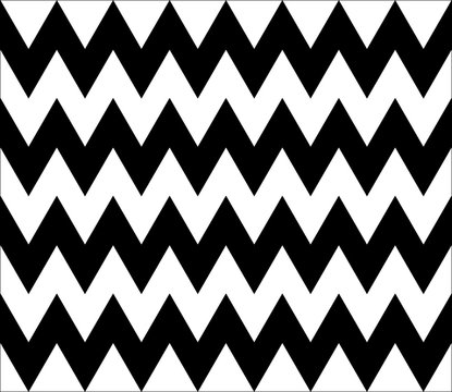 Vector modern seamless pattern zig zag line ,black and white textile print,stylish background saw, abstract texture, monochrome fashion design, bed sheets or pillow pattern