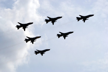Fototapeta na wymiar Jet fighters