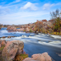 autumn landscape with Southern Bug river