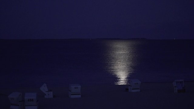 Nacht Strand Mondschein