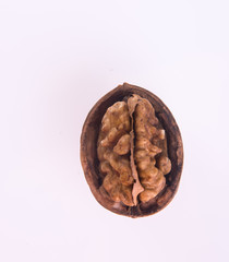 nut. walnut on the background