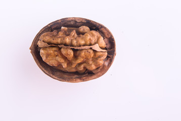 nut. walnut on the background