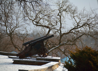 Cannon in park Val, in Chernihiv