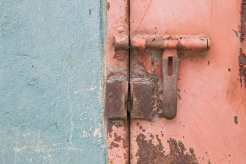 Steel door hinges.