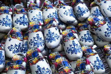 Ceramic clogs souvenirs in Amsterdam