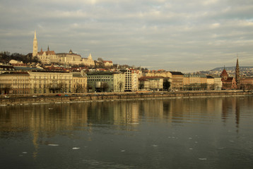 Fototapeta premium View on Buda bank of Budapest, Hungary