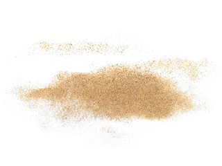 Fototapeta na wymiar pile desert sand isolated on white background