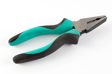 Pliers on the white background