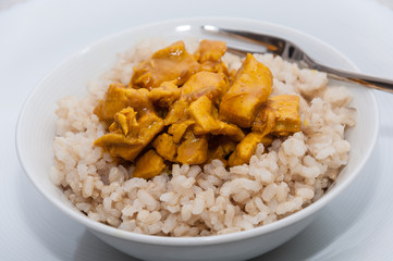 Arroz con pollo al curry