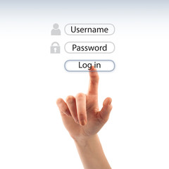 Push the button. Log in.