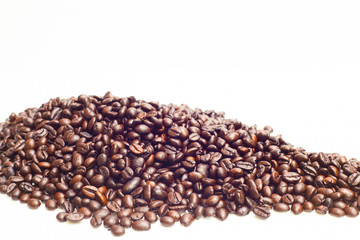 coffee bean in isolated background idea  concept