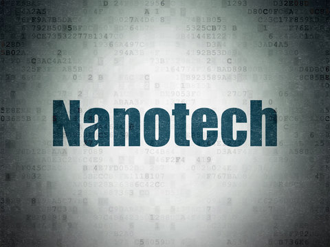 Science concept: Nanotech on Digital Paper background