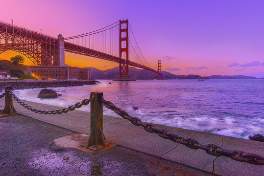 Golden gate evening
