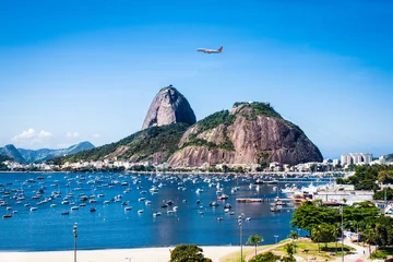 Deurstickers Copacabana, Rio de Janeiro, Brazilië Uitzicht op Rio de Janeiro en Sugar Loaf, Brazilië.