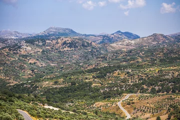 Fototapete Hügel Kreta, mediterrane Berglandschaft