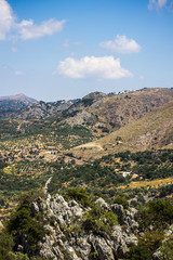 Fototapeta na wymiar Mediterranean mountain landscape in Crete