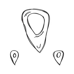 Simple doodle of a location pin