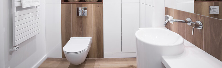 New design white bathroom