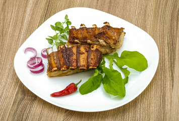 Roasted lamb ribs