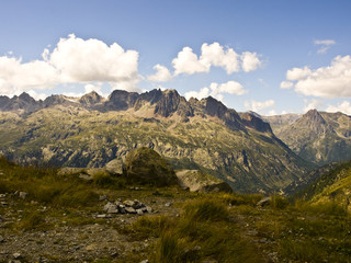 panorami di montagna a Chamonix, Monte Bianco