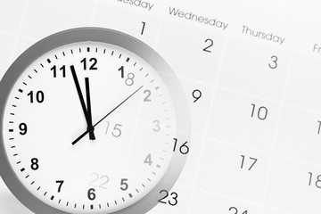 Clock and calendar