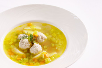soup with meatballs