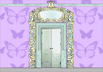Bajkowe drzwi pałacowe © modak