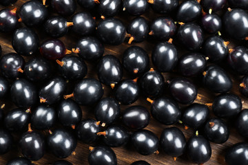 Heap of wild black currant close up