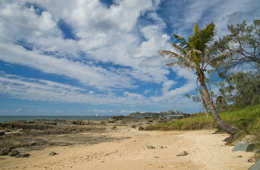 Sandy and Rocky Beach with Point Cartwright View