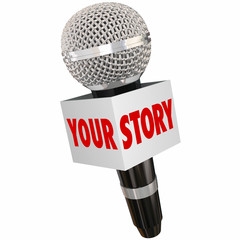 Your Story Microphone Share History Background Interview Storyte