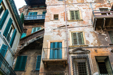 Old houses in Verona, Italy
