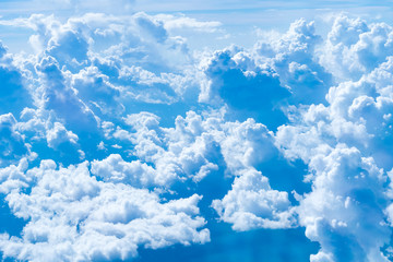 Naklejka na ściany i meble blue sky with clouds. cloudscape