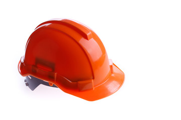 orange safety helmet hard hat, tool protect worker of danger