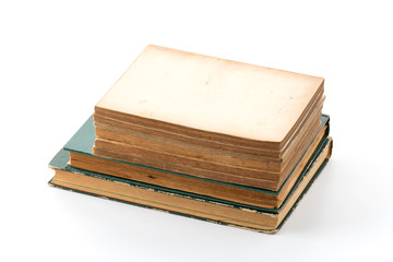 old book on white background