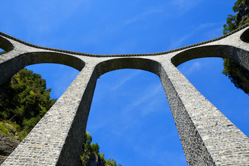 Landwasser viaduct in Filisur - canton Graubunden, Switzerland