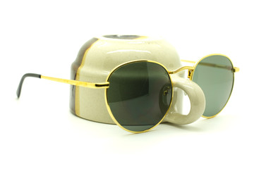 Isolated Sun glasses on a white.