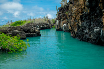 Beautiful landmark Las Grietas is a geological canyon formation