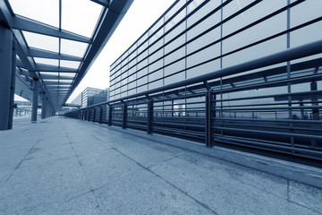 the scene of airport building in shanghai china