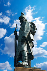 Monument to the Austrian Soldier - Tarvisio Italy / Habsburg monument of the Napoleonic Wars with...