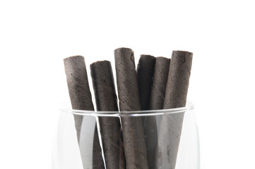 wafer stick on white background