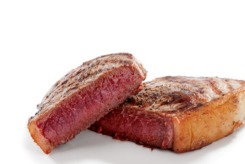 steak on white