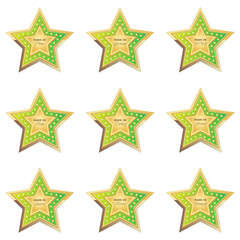 Obraz premium made in button light green on white background