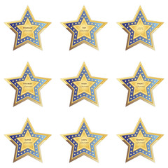 guarantee button dark blue on white background