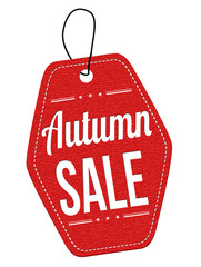 Autumn sale label or price tag