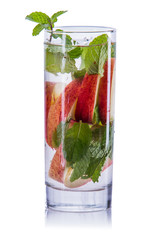  infused water mix of apple and mint