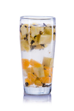 infused water mix of orange, pineapple and green tea