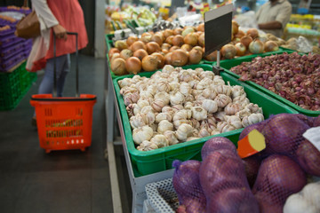 Lots of different ingredient in grocery store